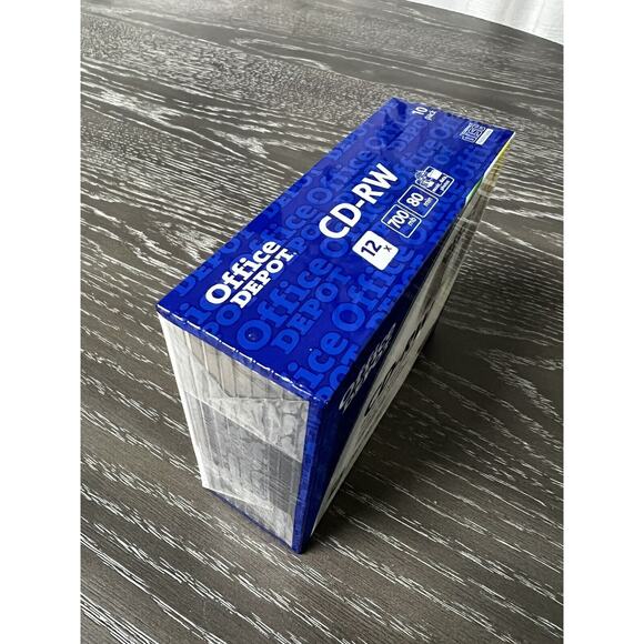 CD-RW (10 Pack) Office Depot 12x 700 MB 80 Min, New and Sealed - Picture 5 of 6